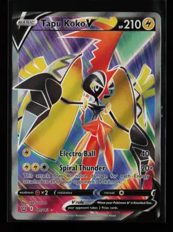 Tapu Koko V (Full Art) 147/163 Ultra Rare SWSH05: Battle Styles Pokemon Card - Image 1