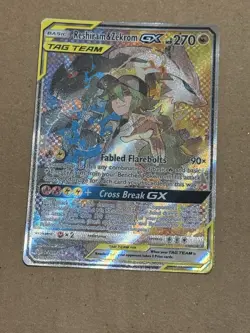 Pokemon Reshiram & Zekrom GX 222/236 Cosmic Eclipse TAG TEAM Ultra Rare Holo - Image 1
