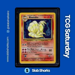 1999 POKEMON BASE SET UNLIMITED #12/102 NINETALES HOLO RARE - Image 1