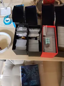 10 Pokemon Etbs with Bulk! Lot TCG Cards Common Uncommon 9 Players Guides! - Image 1