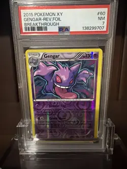 2015 POKEMON XY BREAKTHROUGH GENGAR #60 REVERSE PSA 7 NEAR MINT - Image 1