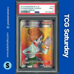 2013 POKEMON B & W PLASMA FREEZE #116/116 PROFESSOR JUNIPER FULL ART PSA 9 - Image 1
