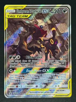 Pokemon TCG Umbreon & Darkrai Tag Team GX SM241 Promo - Image 1