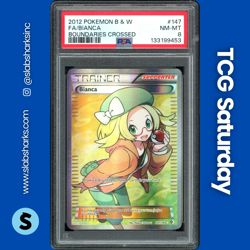 2012 POKEMON BLACK & WHITE BOUNDARIES CROSSED #147/149 BIANCA FULL ART PSA 8 - Image 1