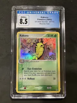 Pokemon Kakuna Reverse Holo Stamped from EX Delta Species #46 in a CGC 8.5 !! - Image 1