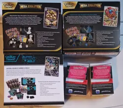 Pokemon - 2 Mega Evolutions ETB 1 Black Bolt ETB, 2 White Flare Booster Bundle - Image 3