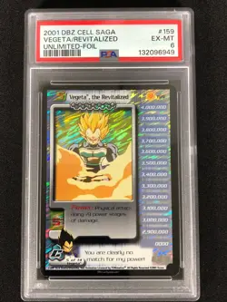 DBZ 2001 Vegeta, The Revitalized 159 Foil PSA 6 - Image 1