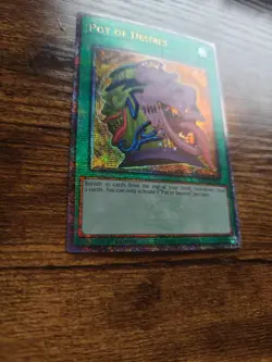 Yugioh Pot of Desires RA01-EN056 Quarter Century Secret Rare 1st Ed - Image 3