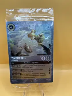 Tinker Bell Giant Fairy Glitter Foil Promo 2025 Lorcana SEALED - Image 1