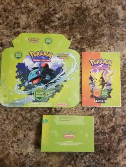 Nice Pokemon TCG Ex LeafGreen Theme Deck Empty w/ Inserts Card List Rulebook - Image 1
