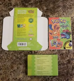 Nice Pokemon TCG Ex LeafGreen Theme Deck Empty w/ Inserts Card List Rulebook - Image 2