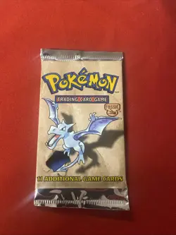 Pokemon Fossile Booster Pack 11 Additional Cards in Sealed Pack Unweighed Sealed - Image 1