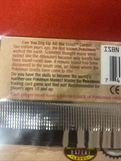 Pokemon Fossile Booster Pack 11 Additional Cards in Sealed Pack Unweighed Sealed - Image 4