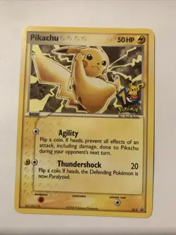Pikachu - 012 (10th Anniversary- Journey Across America) Promo-Regular Card - Image 1