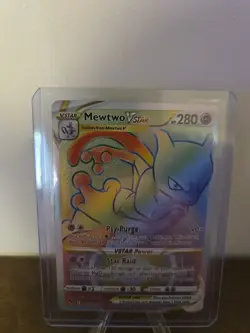 Mewtwo VSTAR Rainbow Secret Rare Card 079/078 Mint Condition - Image 2