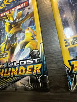 Pokemon TCG Lost Thunder 3-Card Booster Packs (2) Factory Sealed - Image 5