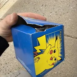 Pokemon Burger King 23k Gold Plated Trading Card PIKACHU Sealed In Blue Box, New - Image 2