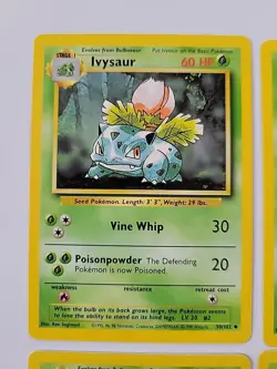 Collection of 8 Bulbasaur and Ivysaur English and Japanese Pokemon Cards - Image 2