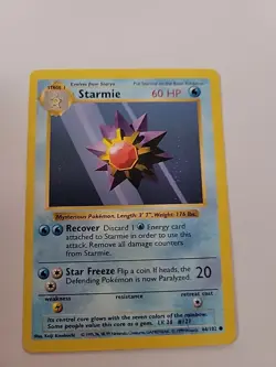 1999 Pokemon Base Set Staryu and Starmie Shadowless Card 64/102 WOTC TCG - Image 4