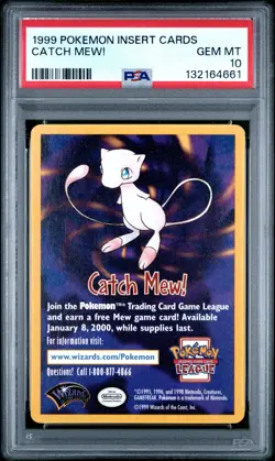 [PSA 10] Catch Mew! Promo Insert Card 1999 Pokemon English - Image 1