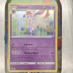 Pokemon Sylveon Pokemon GO 035/078 Holo Rare 120 HP Stage 1 Card English - Image 1