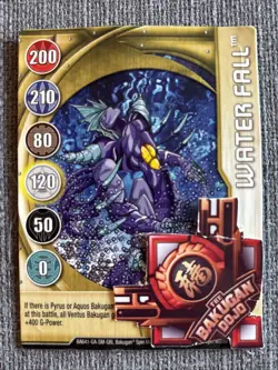 Bakugan New Vestroia Water Fall Gold Gate Card Aquos Elico 11/48q - Image 2