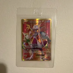 Mewtwo EX Full Art Secret Rare 164/162 Breakthrough Holo Foil Pokemon Card - Image 1