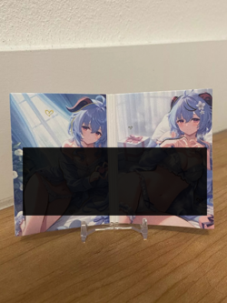 Ganyu Genshin Impact - Goddess Story Custom Anime Waifu Doujin Bi Fold Card - Image 2