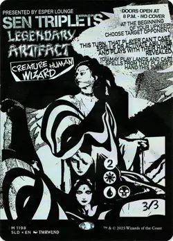 MTG Magic 1 x Sen Triplets #1198 x 1 - SLD - FOIL - Image 1