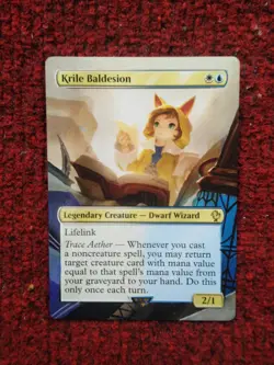 Krile Baldesion MTG Final Fantasy Commander Hand Painted Borderless Altered Art - Image 2