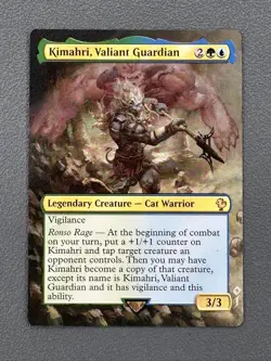 Kimahri Valiant Guardian Final Fantasy Commander Hand Painted Altered Art Jeckho - Image 1