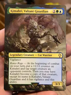 Kimahri Valiant Guardian Final Fantasy Commander Hand Painted Altered Art Jeckho - Image 2