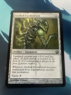 Grafted Exoskeleton Scars of Mirrodin Regular Magic The Gathering LP - Image 1