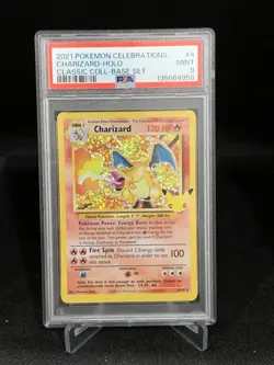 Pokemon TCG Charizard Holo Classic Collection 4/102 Celebrations 2021 PSA 9 - Image 1