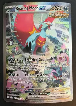 Roaring Moon Ex 251/182 Pokemon Paradox Rift SIR Special Illustration Rare NM - Image 1