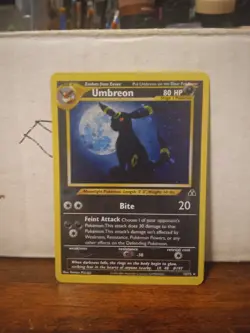 Pokemon Umbreon Stage 1 80 HP 1st Edition Holo Rare Neo Discovery 13/75 - Image 1