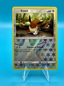 Pokemon TCG 2018 Eevee 105/156 Sun And Moon Ultra Prism Reverse Holo NM - Image 1