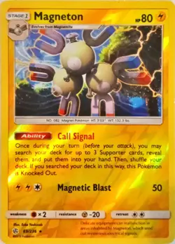 Magneton Cosmic Eclipse Pokemon TCG 69/236 Reverse Holo Rare ࿊ - Image 1
