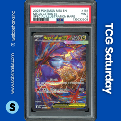 2025 POKEMON MEG EN #181/132 MEGA LATIAS EX SPECIAL ILLUSTRATION RARE PSA 9 - Image 1