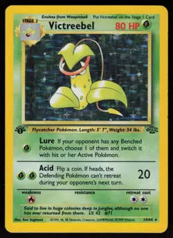 Victreebel 14/64 Rare Jungle Holo 1st Edition Pokemon - Image 1