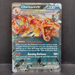 Charizard EX 054/091 Paldean Fates Double Rare Pokemon Scarlet & Violet - Image 1
