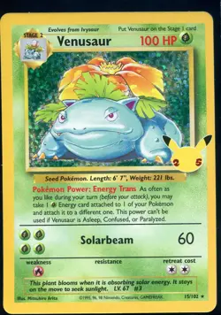 VENUSAUR 15/102 CLASSIC COLLECTION CELEBRATIONS: CLASSIC COLLECTION Pokemon NM - Image 1