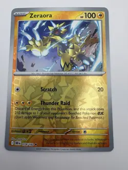 Zeraora 078/182 Rare | Pokemon TCG: Destined Rivals English — Reverse Holo NM - Image 1