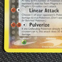Pokemon Team Magma's Groudon 9/95 Celebrations Classic Collection Holo Rare - Image 5