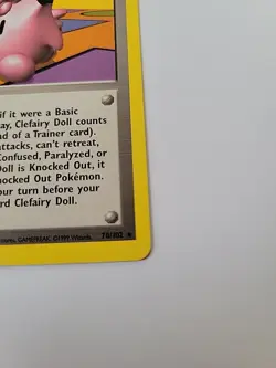 Pokemon TCG Clefairy Doll Trainer Base Set Lp - Image 5