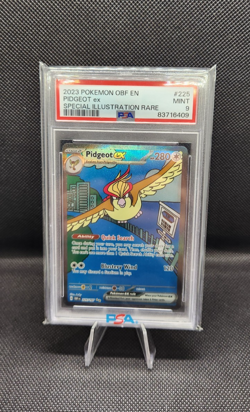 2023 Pokemon TCG Obsidian Flames Pidgeot EX Special Illustration Rare PSA 9 #225 - Image 1
