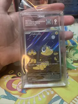 Pokemon Helioptile 143/132 Mega Evolution Illustration rare TAG 9 Mint - Image 1