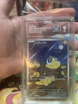 Pokemon Helioptile 143/132 Mega Evolution Illustration rare TAG 9 Mint - Image 2