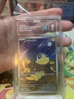 Pokemon Helioptile 143/132 Mega Evolution Illustration rare TAG 9 Mint - Image 3