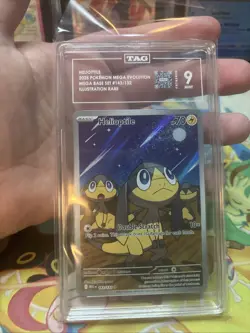 Pokemon Helioptile 143/132 Mega Evolution Illustration rare TAG 9 Mint - Image 4